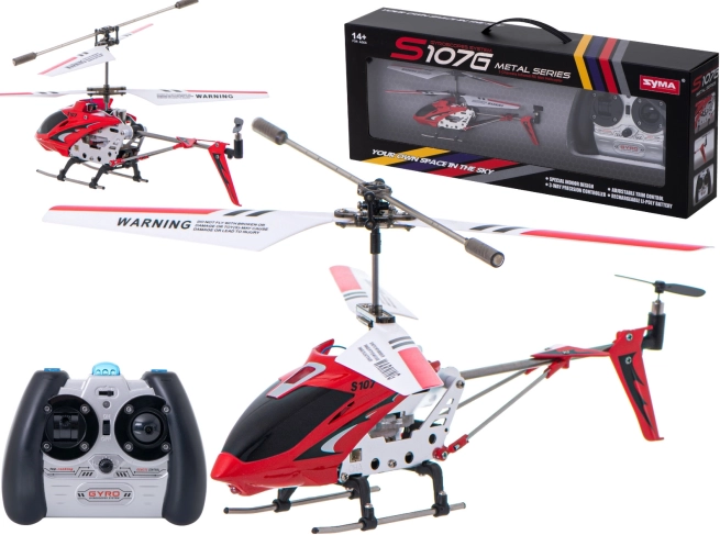 Helicóptero RC Syma S107G – Roja