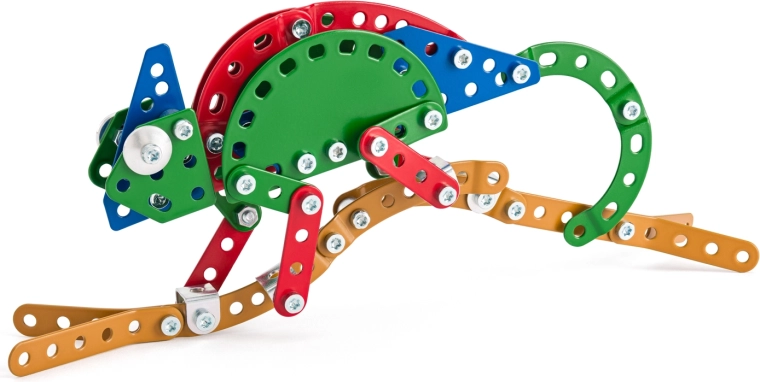 Merkur zoo camaleón – kit de construcción metálico de 119 piezas