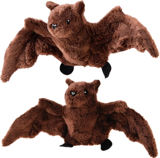 Murciélago de peluche marrón 30 cm