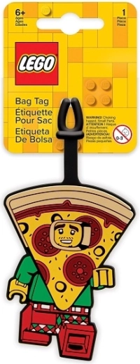 Lego Iconic etiqueta de equipaje Pizza