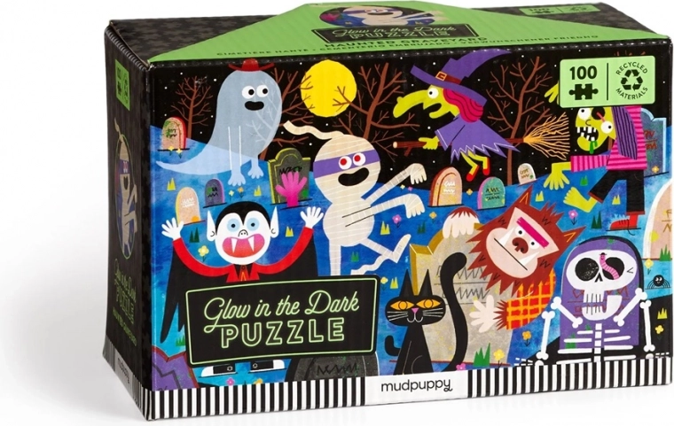 Puzzle Mudpuppy Castillo embrujado que brilla en la oscuridad