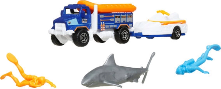 Matchbox Adventure MBX Ocean Rescue set de rescate con vehículos y accesorios