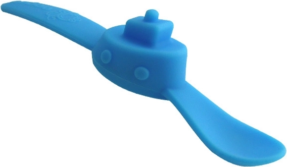 Cuchara infantil azul Oogaa barco