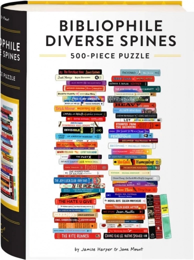 Puzzle de Chronicle Books Bibliophile: Diverse Spines, 500 piezas