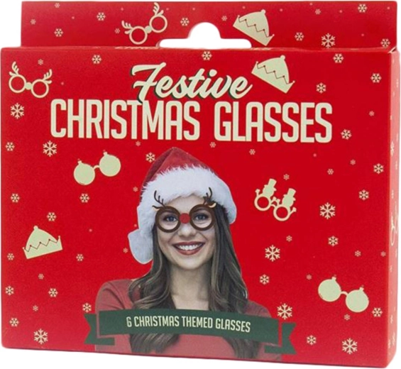 Gift Republic gafas de carnaval navideñas, set de 6 piezas