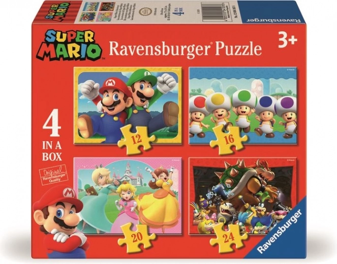 Puzle RAVENSBURGER Super Mario Aventura 4 en 1