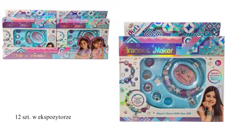 Kit DIY para hacer pulseras con cuentas y dijes