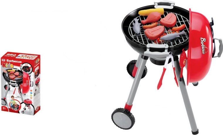 Parrilla infantil a pilas con set de barbacoa
