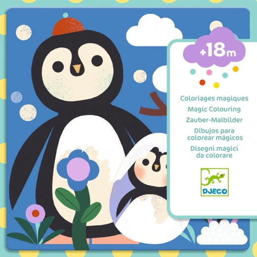 Libros para colorear con agua – bebés de animales DJECO