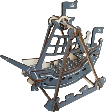 Woodcraft rompecabezas 3D de madera columpio pirata