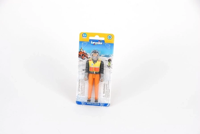 Bruder Bworld figura de conductor de moto de nieve