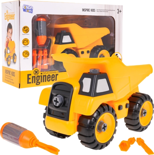 Hormigonera de construcción para montar para niños 3+ con destornillador y 3 puntas