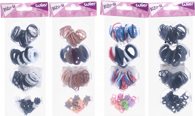 Accesorios para el cabello: gran mix de gomas y pinzas