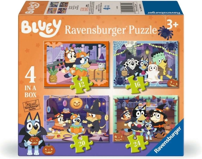 Puzzle Ravensburger Bluey Halloween 4 en 1 (12, 16, 20, 24 piezas)
