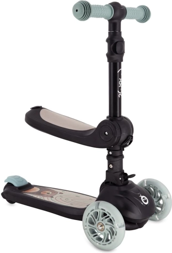 Patinete infantil y correpasillos MoMi DEBE 2 en 1 negro