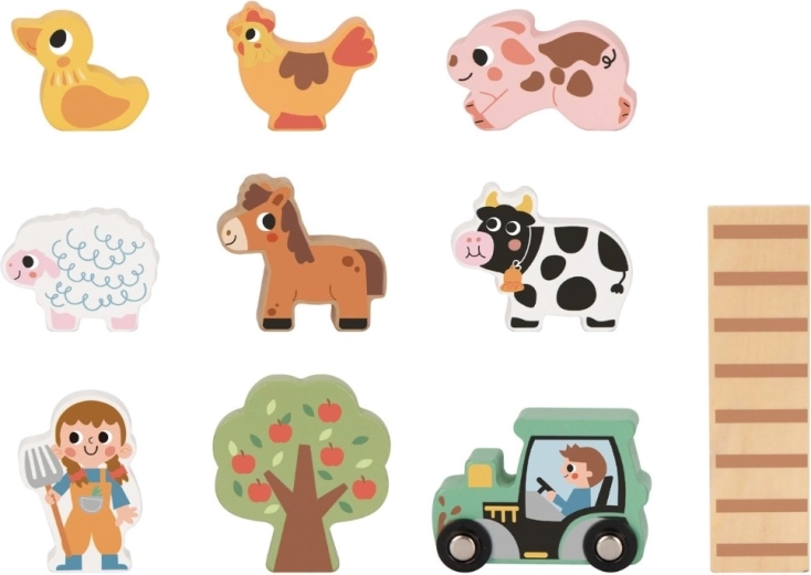 11 piezas incl. animales y accesorios