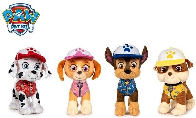 Figura de peluche Paw Patrol Marshall edición de verano 27 cm - 1 pieza