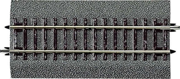 Roco Line vía recta G½ con balasto