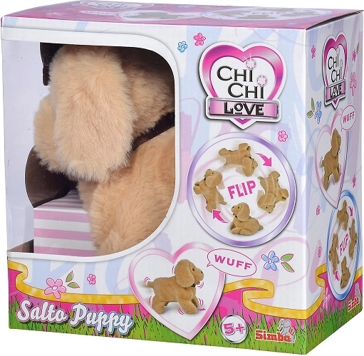 Perrito de peluche interactivo Chi Chi Love Salto Puppy 20 cm