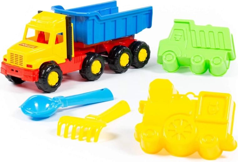 Set infantil para arena Faworyt con camión volquete y accesorios - 1 unidad