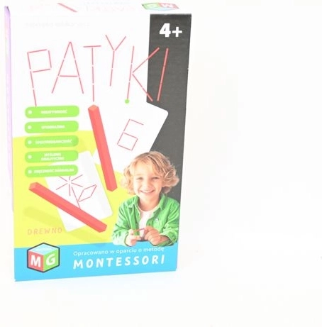 Rompecabezas educativo Montessori de palitos de madera