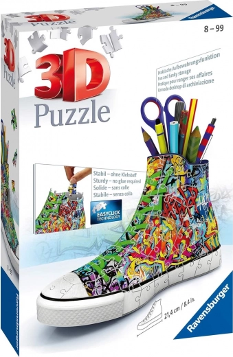 Puzle 3D zapatilla graffiti 112 piezas – RAVENSBURGER