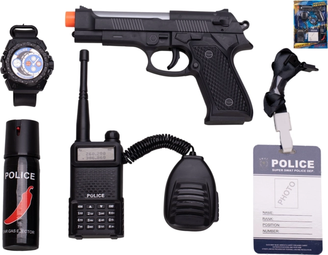 Vehículos de transporte policial – set de 5 piezas con mecanismo de inercia