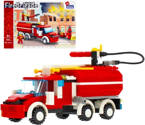 Set de construcción de bomberos con accesorios – camión de bomberos 299 piezas (6+)