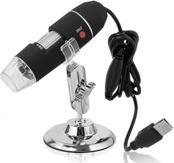 Microscopio digital USB con aumento de 500x