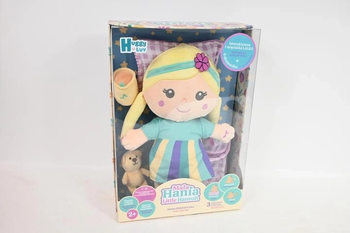 Muñeca suave interactiva Huggy Luv Hania con accesorios - 1 pieza