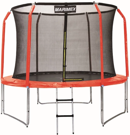 Juego de cubierta de muelles y fundas protectoras para trampolín 305 cm rojo