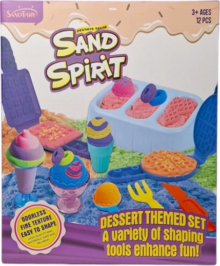 Arena cinética – set creativo de helado y gofres con moldes