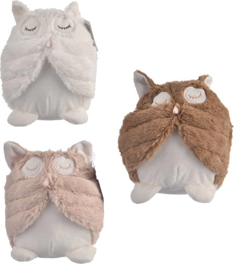 Tope de puerta de peluche búho 20 cm, mix de variantes