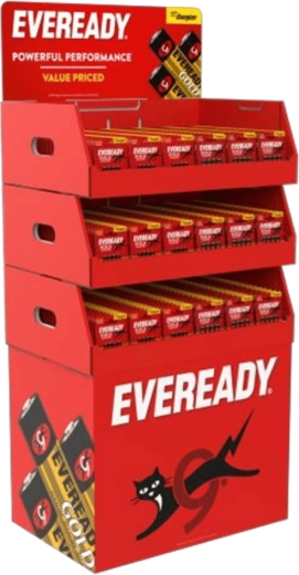 Soporte modular de suelo Energizer HK para baterías Eveready