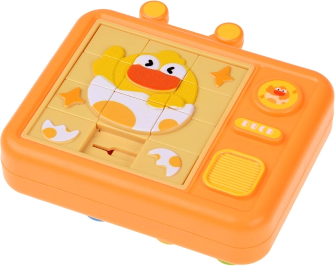 Puzzle deslizante con motivo de pollito