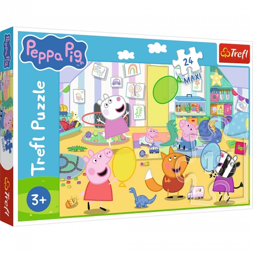 Puzzle 24 maxi – preciosa Peppa – Peppa Pig feliz de Trefl
