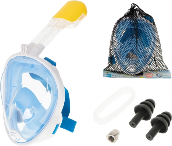Máscara de snorkel facial completa S/M azul