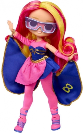 Outfit de superheroína con estilo y accesorios