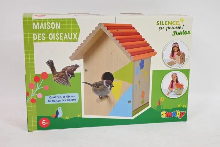 Casita nido de madera Smoby para niños, para montar y pintar