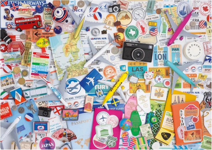 Puzzle de collage de viaje de 1000 piezas EDUCA