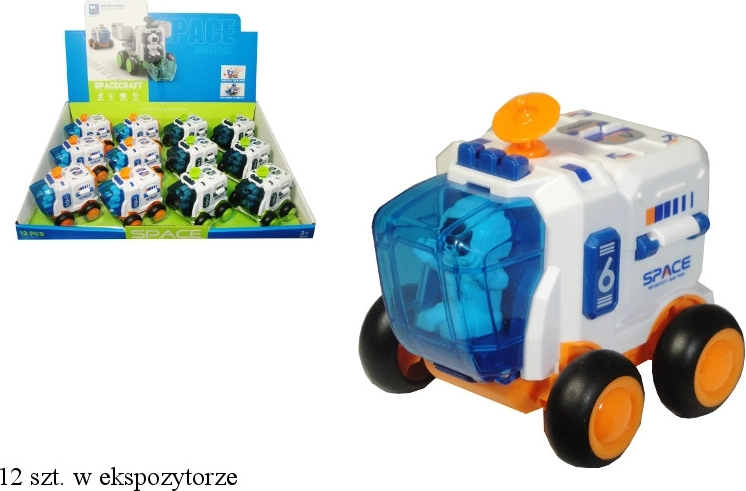 Coche espacial con astronauta