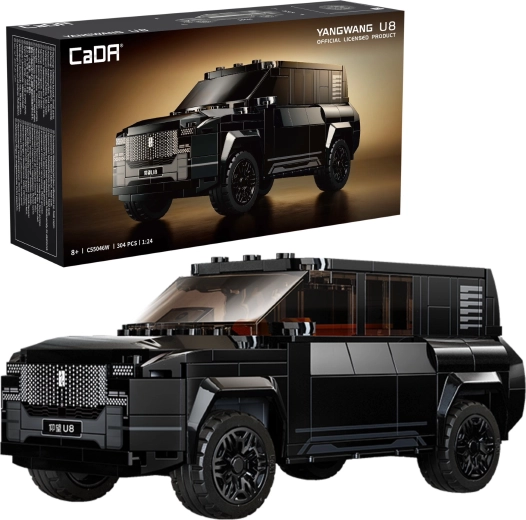 Set de construcción CaDA SUV todoterreno YANGWANG U8 a escala 1:24, 304 piezas
