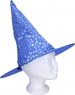 Sombrero de brujo azul 35 × 36 cm