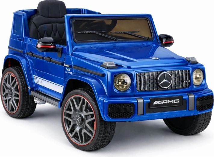 Coche eléctrico infantil MERCEDES-AMG G 63, plateado lacado