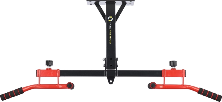 Barra de dominadas para pared y techo HMS PREMIUM DD10 con soporte para saco de boxeo