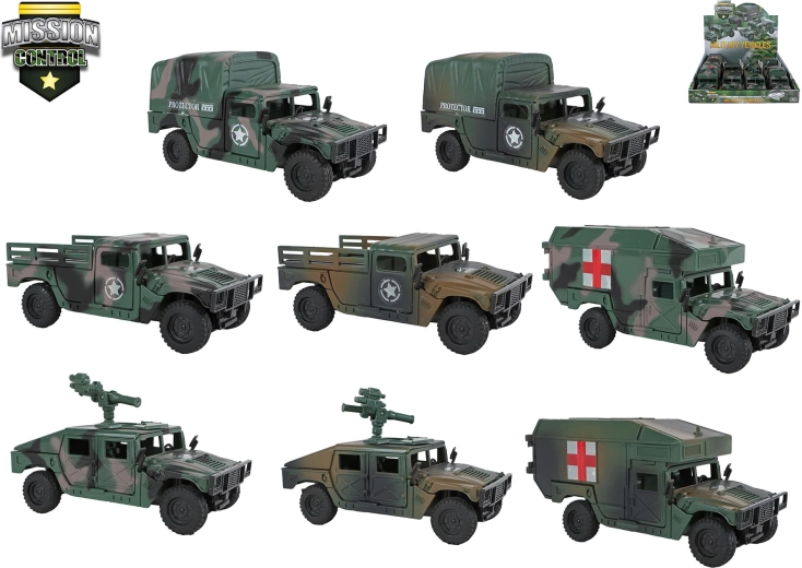 Vehículo militar todoterreno Mission Control con mecanismo de inercia 13–15 cm (8 uds.)