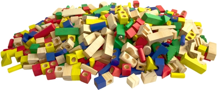 Una enorme cantidad de piezas para construir sin fin