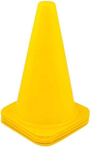 Cono deportivo de entrenamiento Merco 23 cm amarillo - 1 unidad