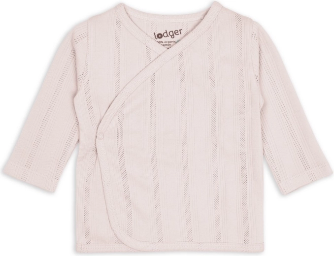 Chaquetita envolvente Lodger pointelle powder, talla 50