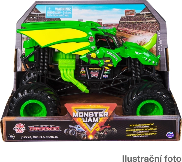 Monster Jam modelo metálico de monster truck 1:24 – Grave Digger (asort)
